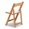 Atlas Commercial Products Wood Folding Chair, Natural with White Pad WFC5NTWC - alternate 5